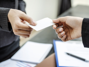 business card feature by nyt